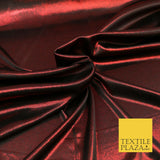 RED BLACK Metallic Microdot Liquid Lame Fabric Shiny Stretch Wet Dancewear 1658