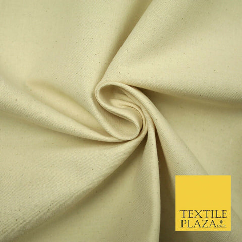 PREMIUM HEAVY WEIGHT CALICO 100% NATURAL PURE UNDYED COTTON Canvas Fabric 4780