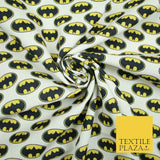 BATMAN Badge Logo Digital Printed 100% Cotton Fabric Superhero DC Comics 60"4754