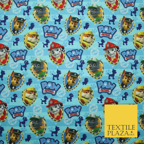 PAW PATROL Chase Rocky Rubble Marshall Digital Print 100% Cotton Fabric 59" 5162