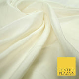 LAURA ASHLEY Luxury Fine Plain Ivory Pure 100% Silk Fabric Lightweight 54" 5278