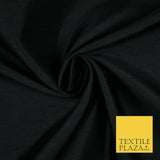 Luxury Plain Satin Backed Faux Raw Silk Dupion Shantung Fabric Material Dyed 44"