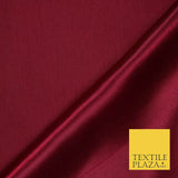 Luxury Plain Satin Backed Faux Raw Silk Dupion Shantung Fabric Material Dyed 44"