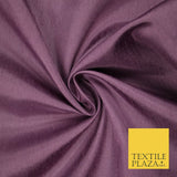 Luxury Plain Satin Backed Faux Raw Silk Dupion Shantung Fabric Material Dyed 44"