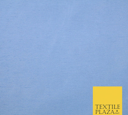 Luxury Plain Satin Backed Faux Raw Silk Dupion Shantung Fabric Material Dyed 44"