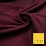 Luxury Plain Satin Backed Faux Raw Silk Dupion Shantung Fabric Material Dyed 44"