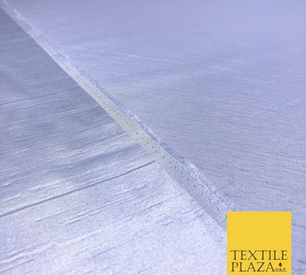 Luxury Plain Satin Backed Faux Raw Silk Dupion Shantung Fabric Material Dyed 44"