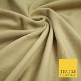 2 COLOURS- Luxury PLAIN Brushed Cotton Jersey Stretch Dress Fabric Knit Material