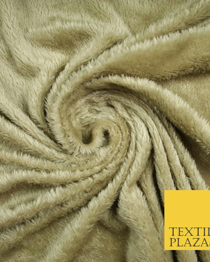 4 COLOURS Premium Super Soft Cuddle Fur Short Pile Fluffy Fabric Blanket Teddy