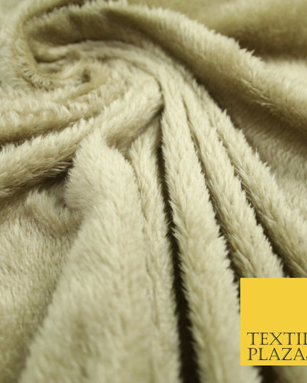 4 COLOURS Premium Super Soft Cuddle Fur Short Pile Fluffy Fabric Blanket Teddy