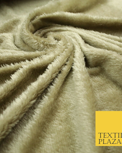 4 COLOURS Premium Super Soft Cuddle Fur Short Pile Fluffy Fabric Blanket Teddy