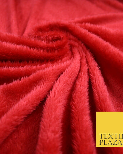 4 COLOURS Premium Super Soft Cuddle Fur Short Pile Fluffy Fabric Blanket Teddy