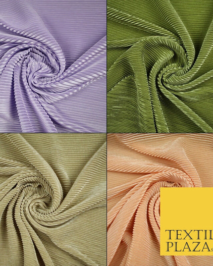 4 COLOURS Mini Micro Pleated Crushed Satin Stretch Fabric Dress Dance Skirt 58"