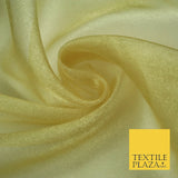 GOLD / PALE PINK Japanese Crystal Organza Bridal Wedding Dress Veil Fabric 44"