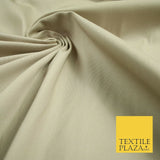 Beige Plain Gaberchino Twill Fabric Material Uniform Chino Trousers 58" 6494