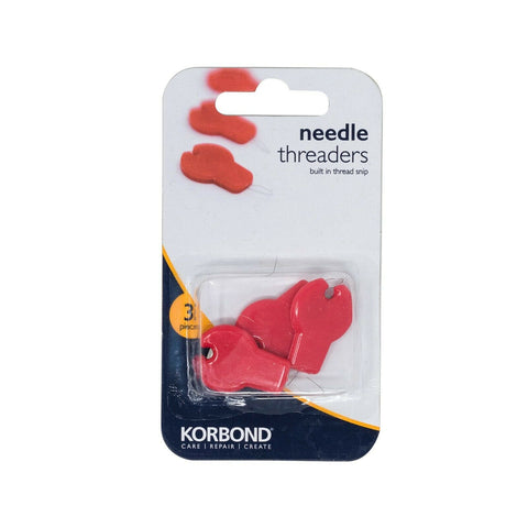 KORBOND 3 Pack Needle Threaders with Thread Snip Cutter Sewing Craft 110154
