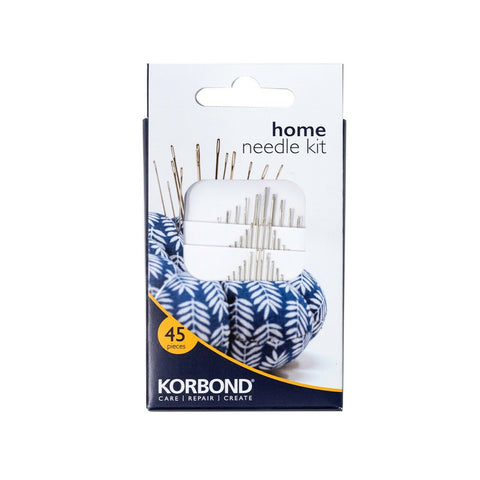 KORBOND 45 Piece Home Needle Kit Assorted Most Popular Sizes 110252