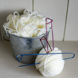 KORBOND 3 Piece Metal Stitch Holder Tool Set Knitting Sewing Crochet 180049