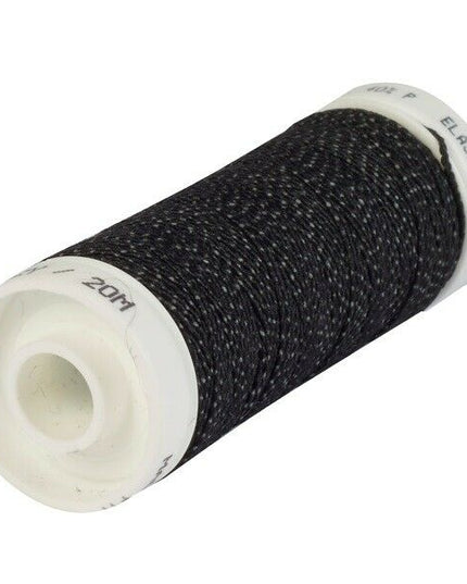 KORBOND Professional BLACK 20m Spool Shirring Shearing Elastic Thread 110412