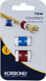 KORBOND Row Counters 2 Sizes For Needles up to 8mm Stitch Tally Knitting 180041