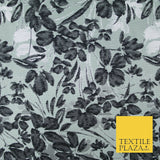 Ivory Floral Artsy Flower Petals Textured Fancy Brocade Jacquard Dress Fabric