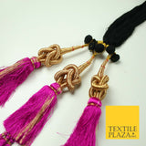 FUCHSIA PINK Knot Parandi Paranda Indian Tassels Mehndi Jago Hair Braid PR511