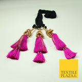 FUCHSIA PINK Knot Parandi Paranda Indian Tassels Mehndi Jago Hair Braid PR511