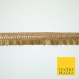 Gold Glitter Matte Double Sequin Ribbon Trimming Border Gota Sewing Trim X582