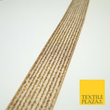 Antique Gold Metallic Shimmer Stripe Lines Trim Border Ribbon 3.5cm Wide X595