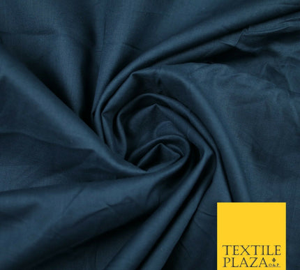 Plain Polycotton Fabric Dress Craft Lining Bunting Poly Cotton - OVER 30 COLOURS