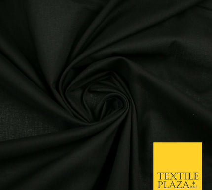 Plain Polycotton Fabric Dress Craft Lining Bunting Poly Cotton - OVER 30 COLOURS