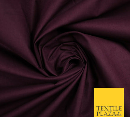 Plain Polycotton Fabric Dress Craft Lining Bunting Poly Cotton - OVER 30 COLOURS