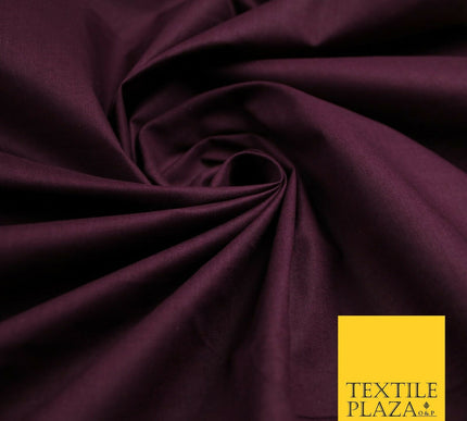 Plain Polycotton Fabric Dress Craft Lining Bunting Poly Cotton - OVER 30 COLOURS