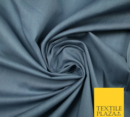 Plain Polycotton Fabric Dress Craft Lining Bunting Poly Cotton - OVER 30 COLOURS