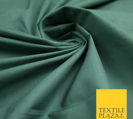 Plain Polycotton Fabric Dress Craft Lining Bunting Poly Cotton - OVER 30 COLOURS