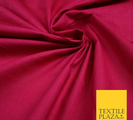 Plain Polycotton Fabric Dress Craft Lining Bunting Poly Cotton - OVER 30 COLOURS