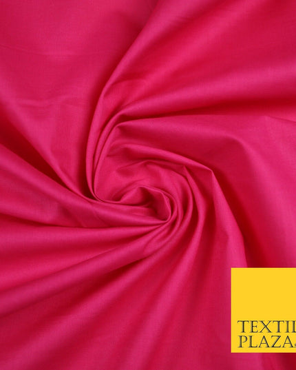 Plain Polycotton Fabric Dress Craft Lining Bunting Poly Cotton - OVER 30 COLOURS