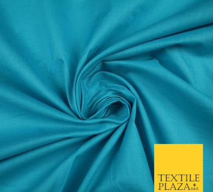 Plain Polycotton Fabric Dress Craft Lining Bunting Poly Cotton - OVER 30 COLOURS