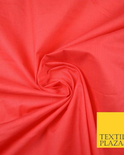 Plain Polycotton Fabric Dress Craft Lining Bunting Poly Cotton - OVER 30 COLOURS