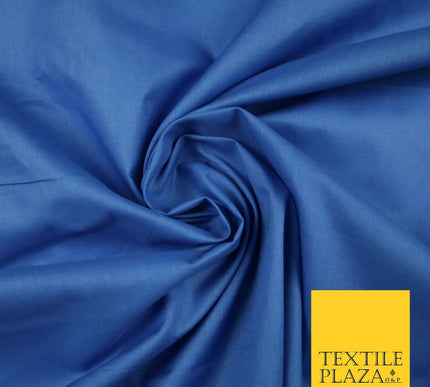 Plain Polycotton Fabric Dress Craft Lining Bunting Poly Cotton - OVER 30 COLOURS