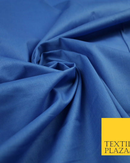 Plain Polycotton Fabric Dress Craft Lining Bunting Poly Cotton - OVER 30 COLOURS