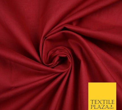 Plain Polycotton Fabric Dress Craft Lining Bunting Poly Cotton - OVER 30 COLOURS