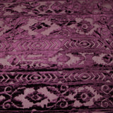 Aztec Tribal Ornate Striped Velvet Burnout Brasso Devore Dress Fabric 5 COLOURS
