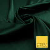Bottle Green Fine Silky Smooth Liquid Sateen Satin Dress Fabric Drape Lining Material 7893