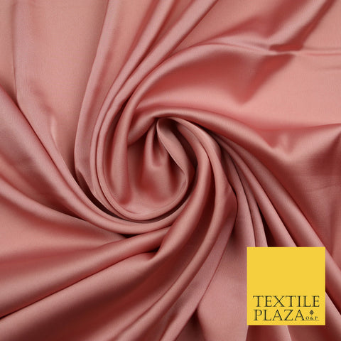 Dusty Pink 2 Fine Silky Smooth Liquid Sateen Satin Dress Fabric Drape Lining Material 7842