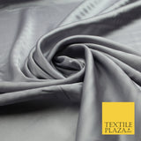 Light Mauve Grey Fine Silky Smooth Liquid Sateen Satin Dress Fabric Drape Lining Material 7811
