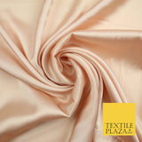 Nude Peach Fine Silky Smooth Liquid Sateen Satin Dress Fabric Drape Lining Material 7836