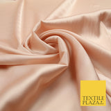 Nude Peach Fine Silky Smooth Liquid Sateen Satin Dress Fabric Drape Lining Material 7836