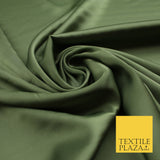 Sage Green Fine Silky Smooth Liquid Sateen Satin Dress Fabric Drape Lining Material 7898