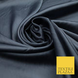 Storm Grey Fine Silky Smooth Liquid Sateen Satin Dress Fabric Drape Lining Material 7809